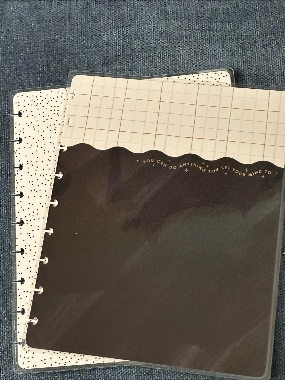 The Happy Planner Black & White Cover